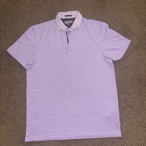 Ted Baker. Purple Polo Shirt Classic Design. Size 3 (Small)